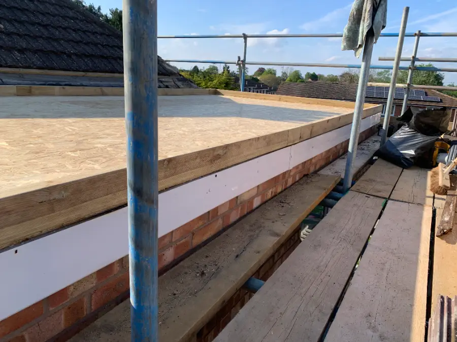 New timber edge detail on the roof deck